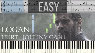 Johnny Cash - Hurt - Easy Piano Tutorial