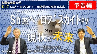 【S17予告編】Sn系ペロブスカイト太陽電池の現状と未来