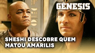 NOVELA GÊNESIS: Sheshi descobre quem matou Amarilis e promete se vingar