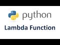 What is lambda function in Python?