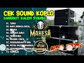 CEK SOUND DANGDUT KOPLO KALEM SYAHDU  FARIS KENDANG X MAHESA MUSIC TERBARU 2024