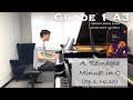 Grade 1 A3 | A. Reinagle - Minuet in C (Op.1, No.10) | ABRSM Piano Exam 2023-2024 | Stephen Fung 🎹