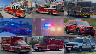 Fire Trucks, Police & Ambulances Responding Compilation #24: April 2026 Recordings (7k Subs Special)