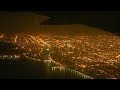 Night Landing at Chicago O'Hare - LOT Polish Airlines - Dreamliner SP-LRF