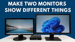 How To Make Two Monitors Show Different Things | Dual Monitor Setup