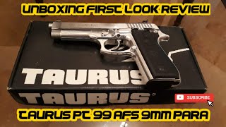 Taurus PT 99 AFS | PT99 | 9mm Hand Gun Pistol | Brazilian | Unboxing \u0026 First Look Review | Silver.