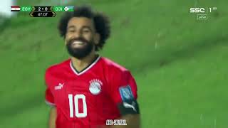 أهداف مباراة مصر 6 - 0 جيبوتي سوبر هاتريك محمد صلاح - تصفيات كأس العالم