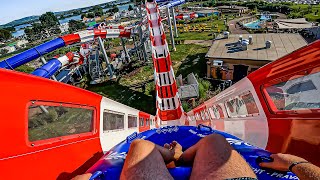 Waterslides at The Biggest Water Park in Czech Republic | Aqualand Moravia