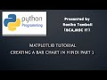Creating a bar chart in Python using matplotlib