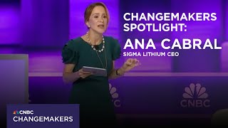 Sigma Lithium CEO Ana Cabral at CNBC Changemakers Summit 2024 in NYC