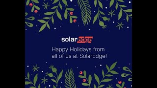 SolarEdge Happy Holidays 2024