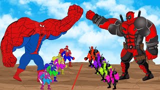 Evolution of SPIDER-MAN Colors vs Evolution of DEADPOOL Colors : Who Will Win | SUPER HEROES MOVIE