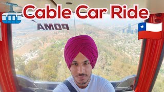 Cable Car 🚠 Ride on Cristobal Hill Santiago de chile 🇨🇱 Hiking Punjabi travel vlog​⁠ @Harman62vlogs