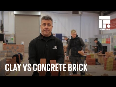 What type of clay is used to make bricks?