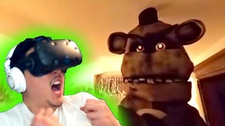 360 | Five Nights at Freddy's Challenge HTC Vive VR REACTION