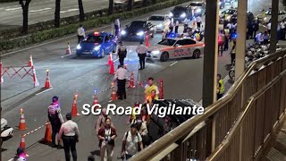 21dec2024 cte \u0026 aye singapore traffic police conducting roadblock on expressway for  drink driving