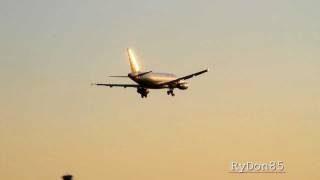 YVR Dusk Arrivals - Parallel Approaches 26L/26R  + Air Canada A319