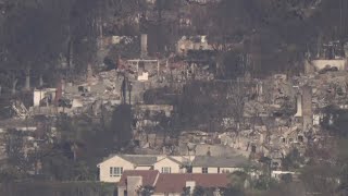 Smoking rubble spotted after fires devastate areas of Los Angeles