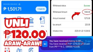 ₱120 ARAW-ARAW! WITHDRAW AGAD! GCASH PAYOUT 2024 | BAGONG WEBSITE