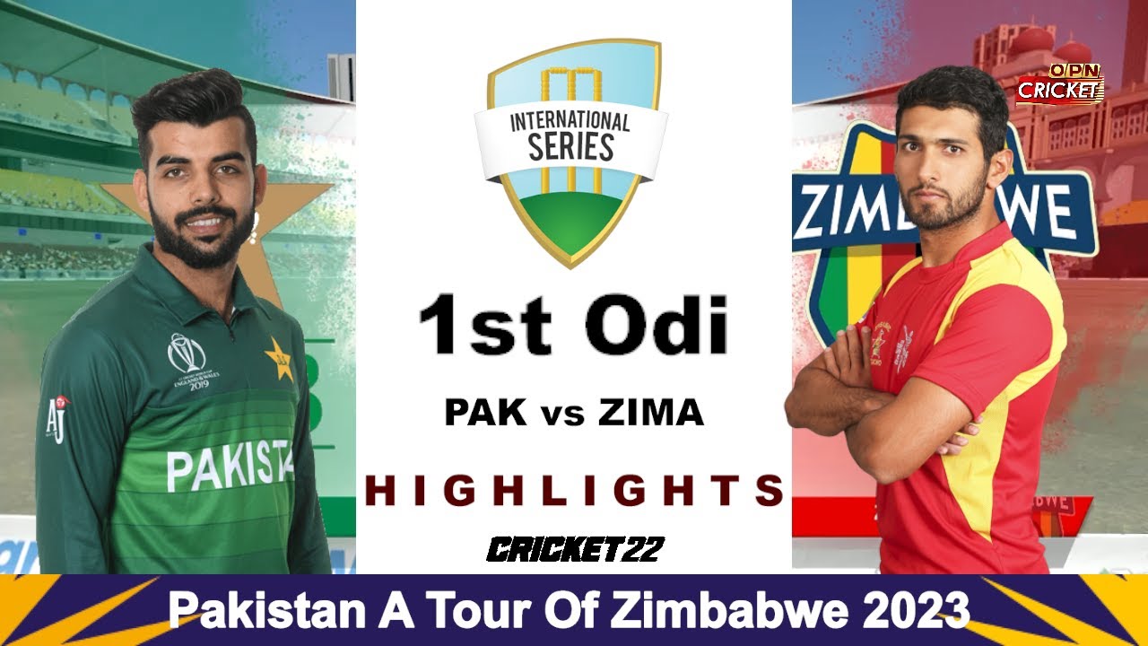 Pakistan Vs Zimbabwe 1st ODI Highlights 2023 | Pak Vs Zim 1st ODI ...