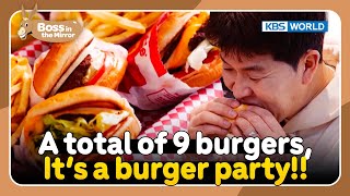 🍔 A total of 9 burgers, it's a Burger Party 🍔🥳 [Boss in the Mirror : 200-1] | KBS WORLD TV 230426