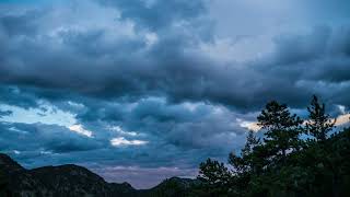 Clouds Formation in the Sky Above Mountains - TIME LAPSE STOCK FOOTAGE, FREE DOWNLOAD [HD]