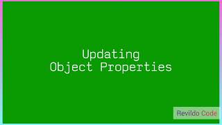 Add, Update and Delete Object Property in JavaScript |#javascript | #Revildo_code