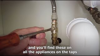 How to turn off and isolate water from one appliance