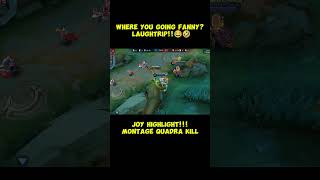 JOY HIGHLIGHTS IN RG! QUADRA KILL! MANIAC #memes #mlbb #shorts