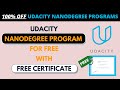 Free Udacity Nanodegree Programs with FREE Certificate | Udacity Bertelsmann Scholarship Program