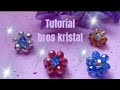 Tutorial Bros Dagu Kristal Ceko Simpel | Simple Crystal Rondelle Brooch Tutorial | Beaded Jewelry