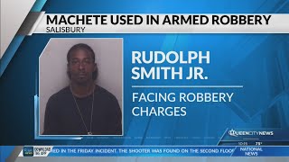 Salisbury man accused of using machete to rob convenience store.