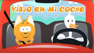 CANCIONES INFANTILES 🚗  VIAJO EN MI COCHE 🚕 El gatito Koté 😺