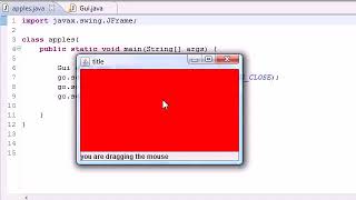 Java Programming Tutorial 76 MouseMotionListener interface YouTube