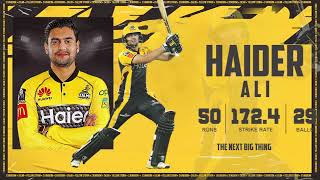 Haider Ali | Explosive fifty against Gladiators | PSL 6