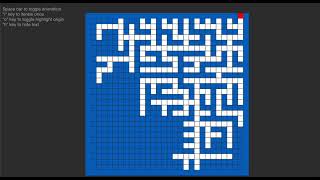 Prim's Algorithm Maze Generator Animation