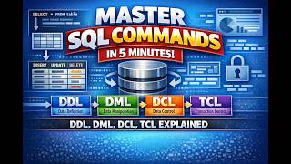 Master SQL Commands in 5 Minutes | DDL, DML, DCL, TCL Explained