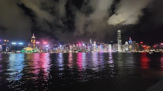 香港尖沙咀海旁夜景-20230719