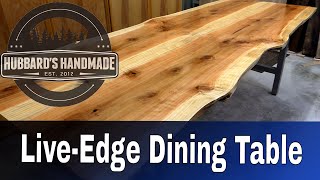 Book Matched Live-Edge Sequoia Dining Table