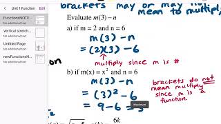 U1L2: Function Notation