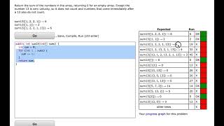 codingbat.com sum13