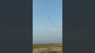 Red Smoke Grenade flying showing