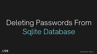 Deleting And Displaying Passwords | Password Manager Using Python | Episode 5