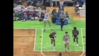 Larry Bird with the 30-Yard Touchdown Pass to Robert Parish