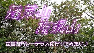 【登山日記29】蓬莱山←→権現山　稜線より琵琶湖の絶景を見る