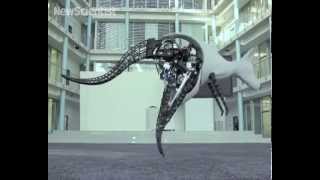 Bionic kangaroo bounces on blades