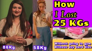My Weight Loss Journey from 86kg to 58kg~Lose  Belly Fat In 7Days At Home~Diet Plan to lose weight