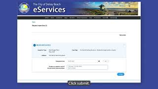 Delray Beach eServices: How to Schedule an Inspection