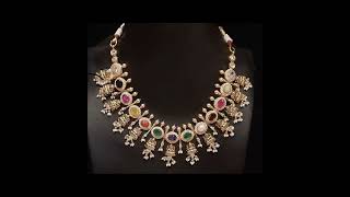 multi colour necklace design #short #viral #मल्टी कलर नेकलेस#youtubeshort #treding#nackless#