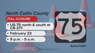 Overnight shutdown: All lanes of US 75 to close in Collin County